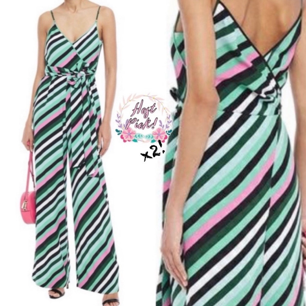 DVF Barry Green Striped Jumpsuit ✨HP!✨